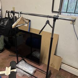 LOW PRICE MOVING- $120 + Tax Retail Portable Sturdy Adjustable Clothing Rack