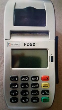 First Data FD50Ti credit card machine