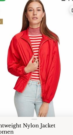 Scotch and soda Women's Lightweight Red Nylon Jacket