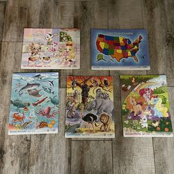 Five 25 Piece Puzzles