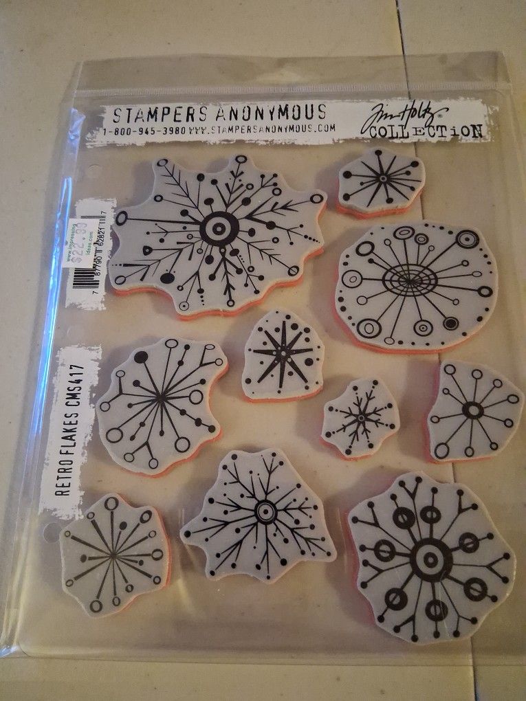 Tim Holtz Stampers Anonymous  - Retro Flakes CMS417