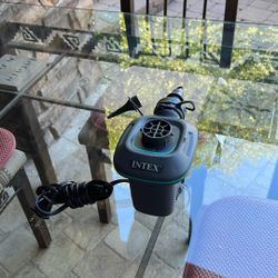 Intex Quick-Fill™ AC Electric 120V Air Pump inflate/deflate with 3 Nozzles for Inflatables, Air Mattress Beds, Toys, Watersports - 