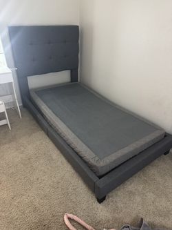Twin Upholstery Bed Frame With Box Spring