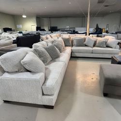 Rawcliffe Parchment 4-Piece Sectional