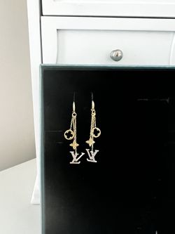 14K Gold LV Earrings 
