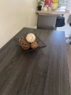 Grey dining table