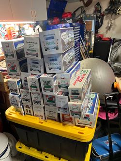 Hess trucks in boxes