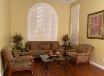 Sofa, chairs, tables