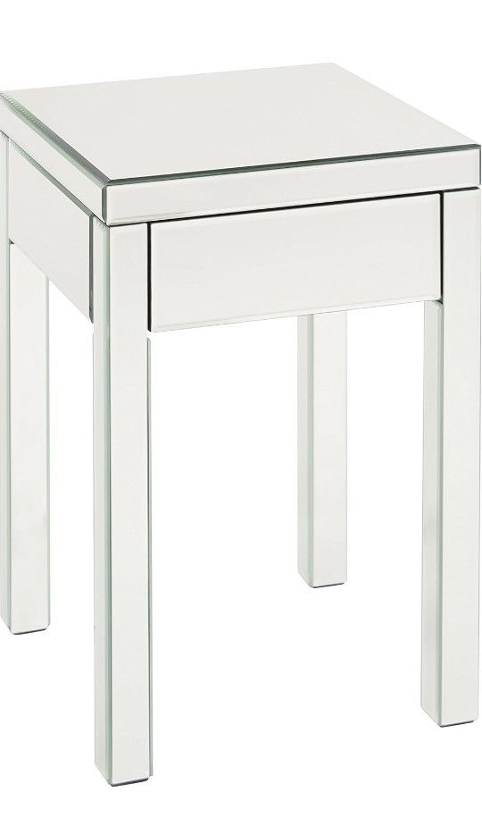 Set Of Two Mirrored Nightstand Or Side Table