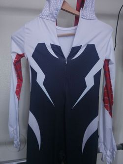 Spider-Gwen Cosplay Costume Bodysuit with Hood