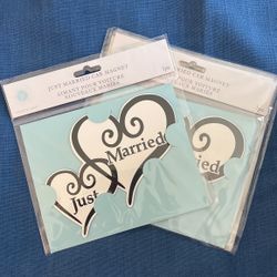 “Just Married” Car Magnet