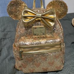LoungFly Disney Golden Mini Backpack
