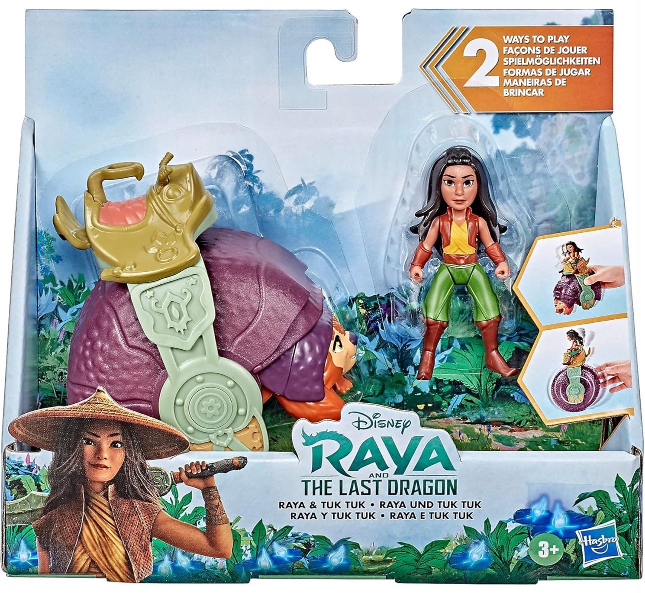 Disney Princess Raya and The Last Dragon Raya and Tuk Tuk, Doll for Girls and Boys, Toy for Kids