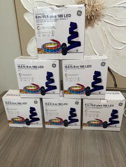 GE Color Effects 180 LED RGB Motion Tape Light – Lot of 6  $50 each