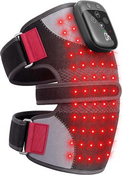 Cordless Knee Massager with Heat and Red Light