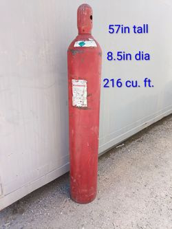 Large Helium tank 5ft tall 216 cubic ft