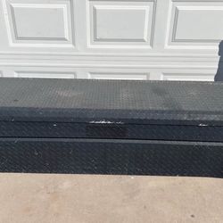 Weather Guard Matte Black Aluminum Full Size Cross-bed Truck Tool Box