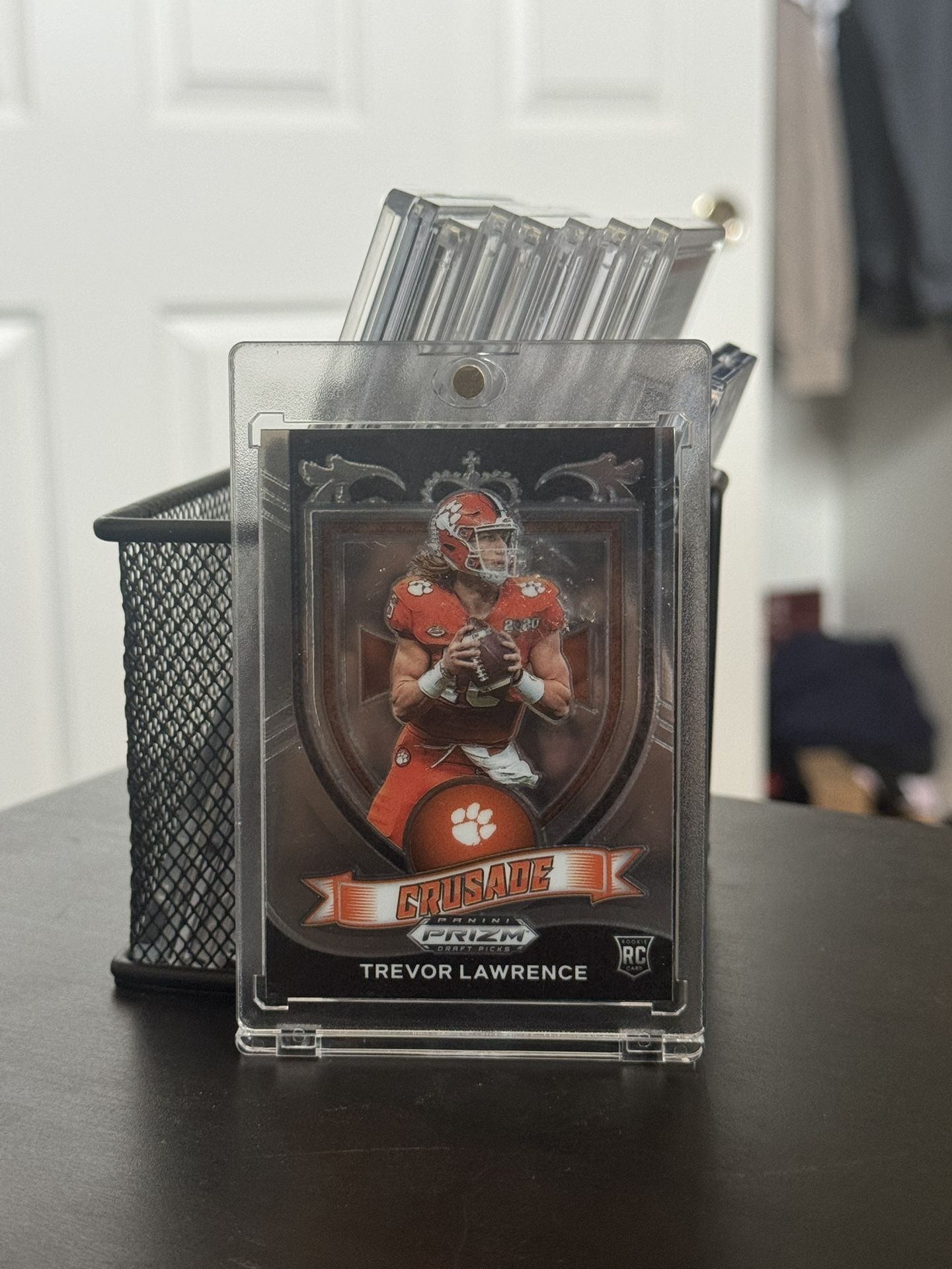 Trevor Lawrence rookie card Crusade Panini Prizm 