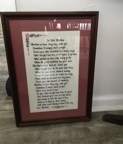 Handmade Mother-in-law poem