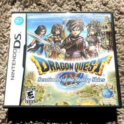 Nintendo DS Dragon Quest IX: Sentinels of the Starry Skies CIB Property Of NMI