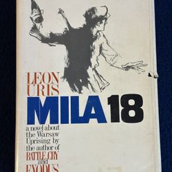Vintage 1961 First Edition Hardcover Historical Novel MILA 18 by Leon Uris, 539 Pages