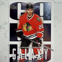BRANDON SAAD CG-3 2025-26 SkyBox Metal Universe CHAMPIONSHIP GALAXY BLACKHAWKS