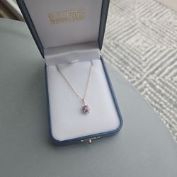 Red Ruby Diamond Gold Necklace 