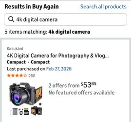 Kasukani 4k Digital Camera w/accessories