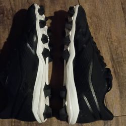 Adidas Football Cleats Men's Size 10 Black/White - Great Condition