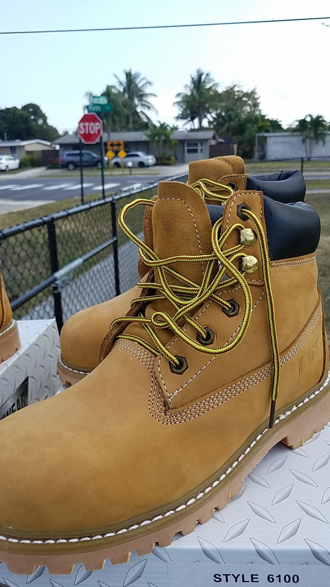 Work boots steel toe