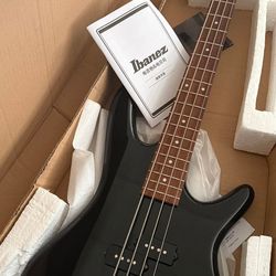 4 string electric bass (ibanez) $$$200 firm