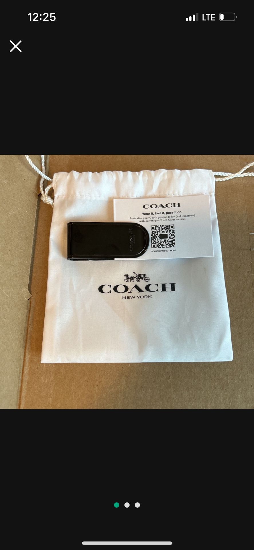 Brand New! Coach  Mens Money Clip