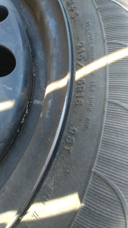 4 slightly used tires