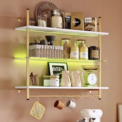 41" LED Floating Shelves for Wall