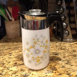 Corning Ware vintage coffee perculator