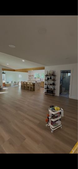 Drywall, Trim, Flooring, Cabinets