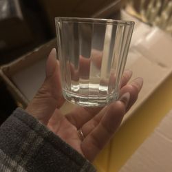 *BRAND NEW NEVER USED* Glass Ribbed Votive Holders