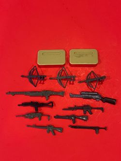 Vintage 1982-83 G.I Joe ARAH Weapons Accessories Lot- 13 pc Rock N Roll Flash