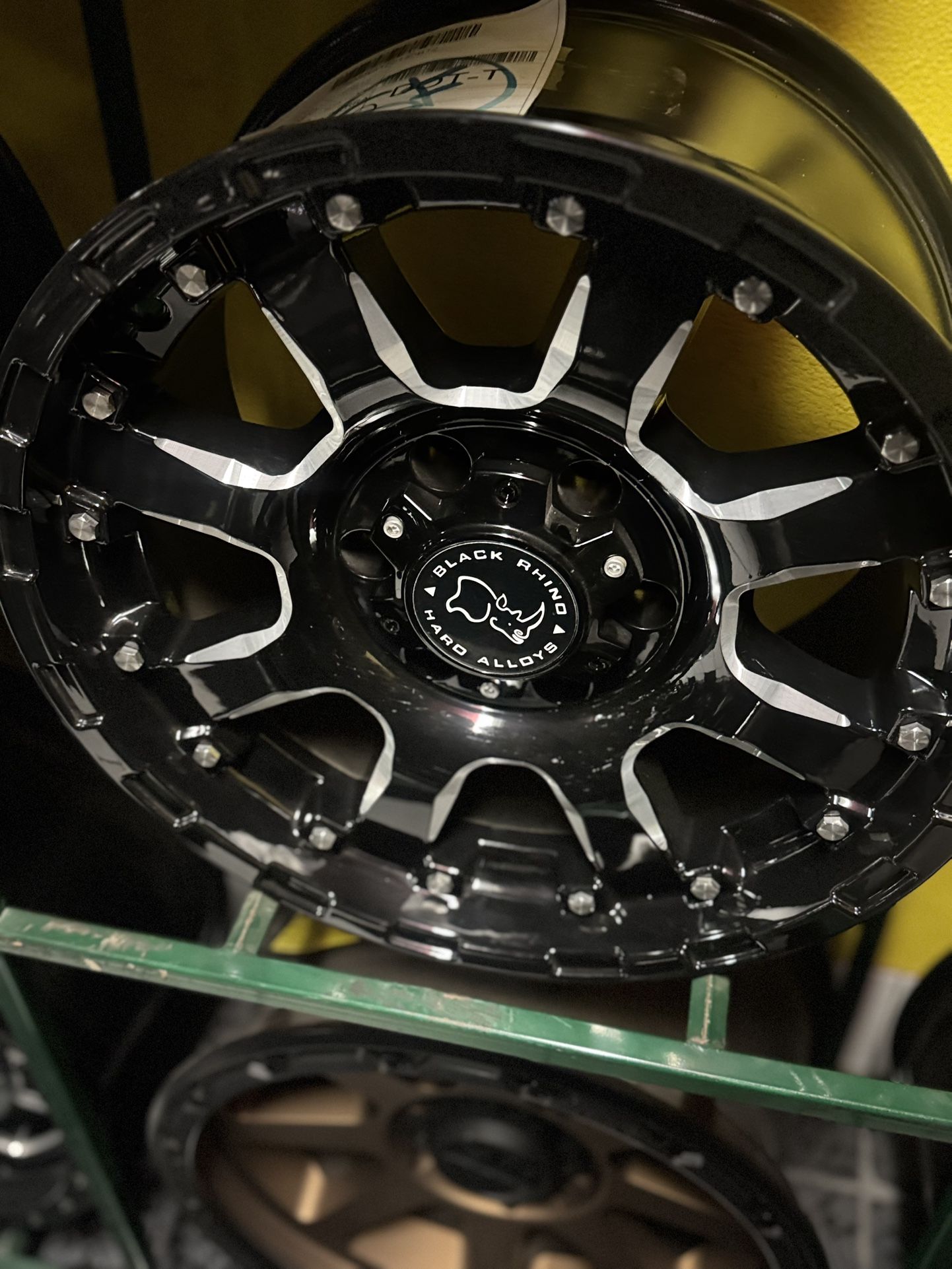 17” GLOSS MILL BLACK RHINO WHEELS