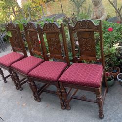 Antique Wooden Chairs. 
