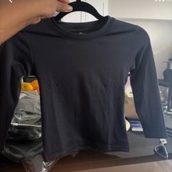 Small Black long sleeve outfit set