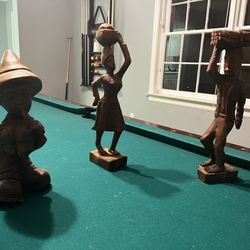 Gorgeous Handcarved Wooden Statues From The 1960’s!