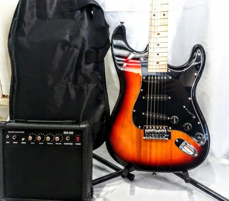 NEW IN BOX! Fender Stratocaster (Copy) & The Ultimate Electric Guitar Starter Pack!