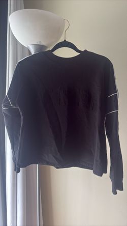Black Graphic Crewneck Sweatshirt