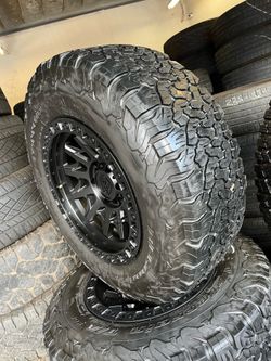 Vendo rines nuevos 17x9 de ancho de 6-139.7 Lugs con llantas 265/70/R17 Bfgoodrich 📲‼️‼️