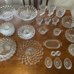 Antique Crystal Dining Serving Ware