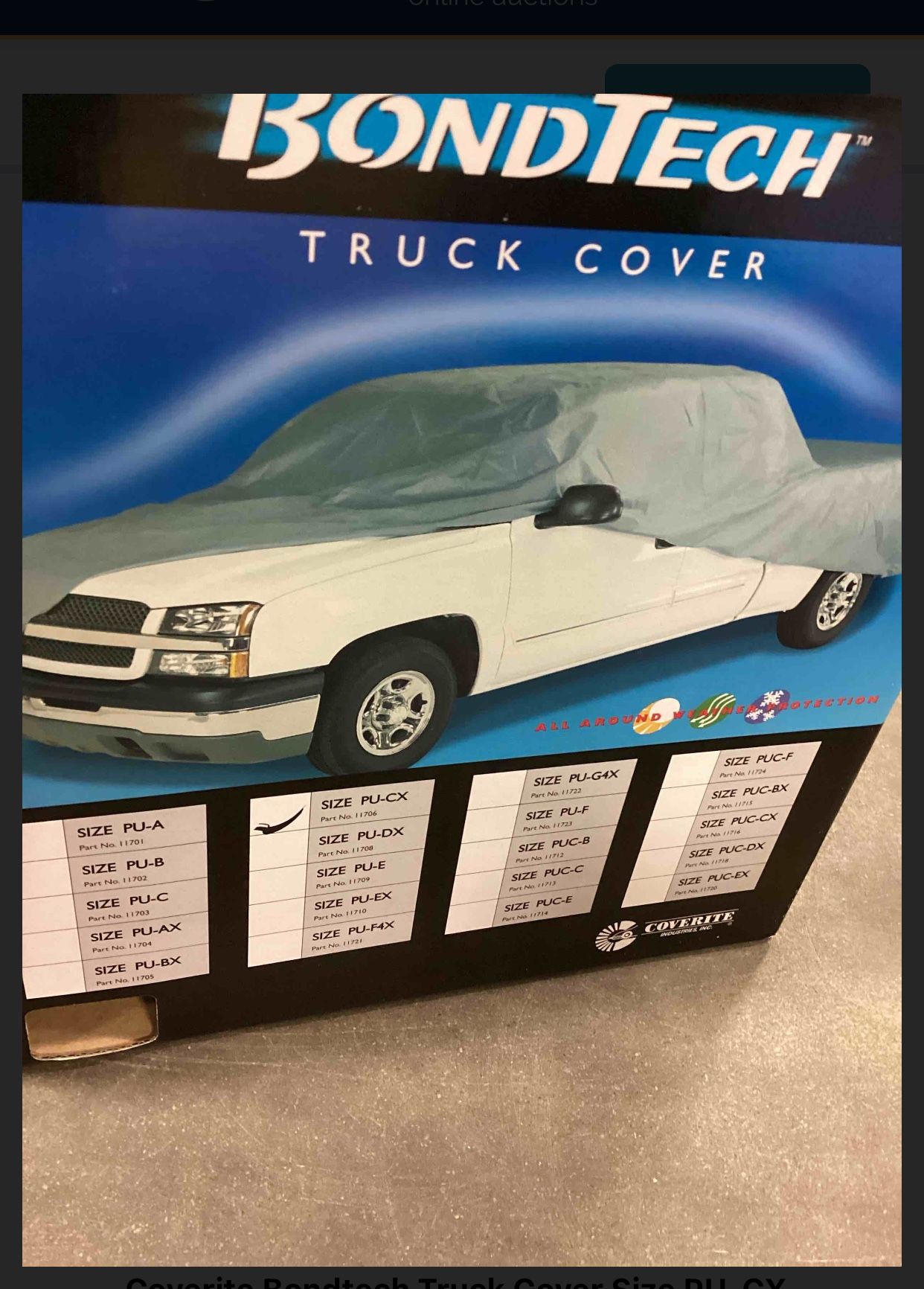 Regular Size Truck Cover