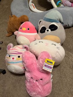 Squishmallows and stuffed animals