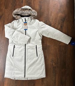 Eddie Bauer WeatherEdge Down Parka Coat Womens 650 Fill Waterproof SZ L