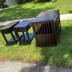 Free End Tables And Dog Crate